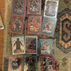 BBALL LOT: PRIZM DRAFT PICKS LOT/BRONNY JAMES SILVER/ISAIAH COLLIER RAY WAVE SSP